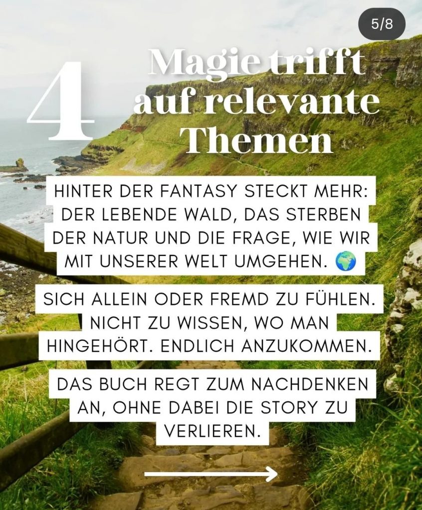 Der Text spricht von den wichtigen gesellschaftskritischen Themen der Romantasy-Neuerscheinung Secrets of the Forest von Jo Jonson